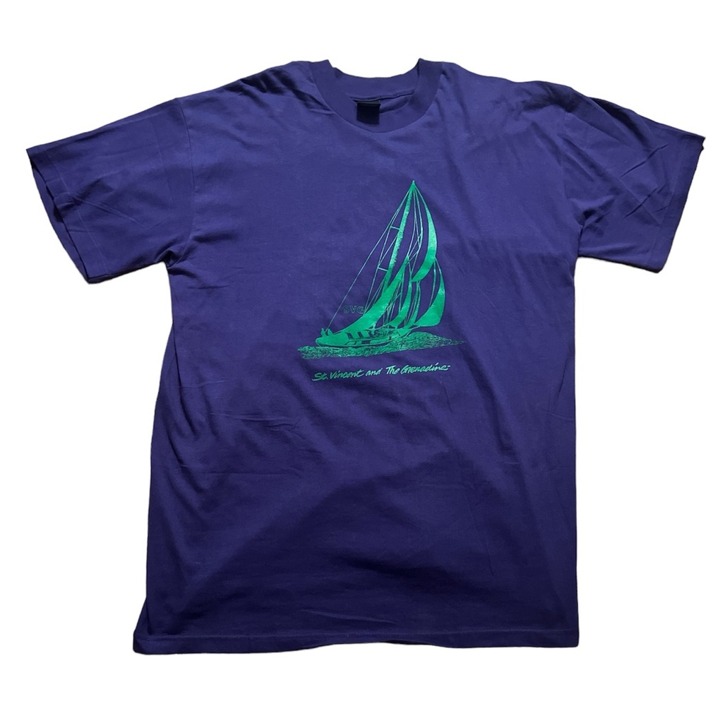 Vintage purple Graphic T shirt St. Vincent size extra large XL